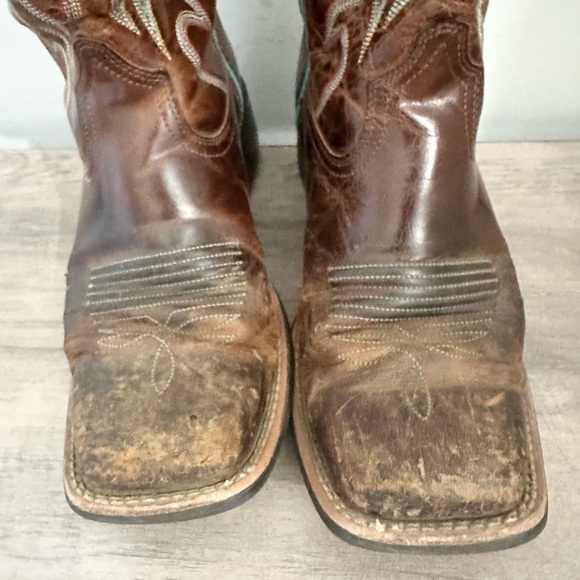 ARIAT Round Up Ryder Western Boots Sassy Brown Women's Size 8 B - Picture 3 of 8